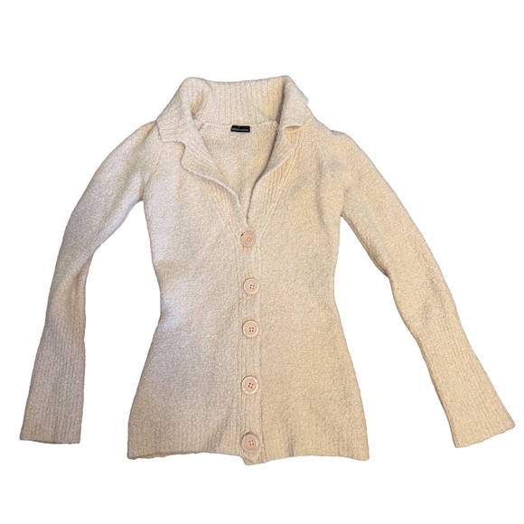 Moda International Pale Pink Cardigan with Button Accents - Picture 1 of 3